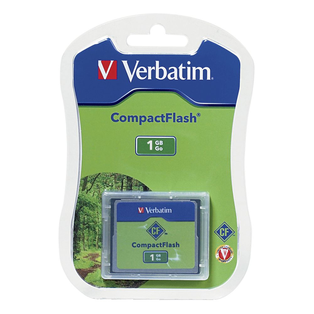 Verbatim 1GB Compact Flash CF Card for CNC Machine, Cameras | Part # 47010 Verbatim 1GB Compact Flash CF Card for CNC Machine, Cameras | Part # 47010